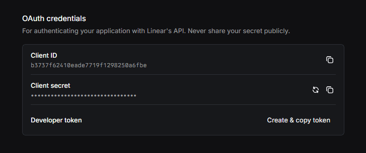 OAuth Credentials